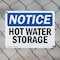 Signmission Hot Water Storage, 14 in W x Rectangle, Plastic OS-2PACK-NS-P-1014-L-13528 - alternate 5